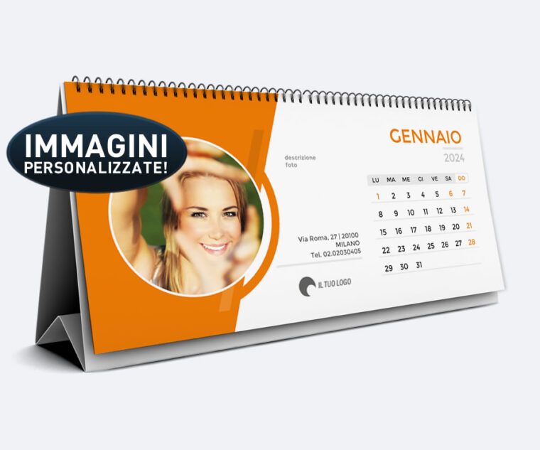 Crea Foto Calendario da Scrivania Panoramico