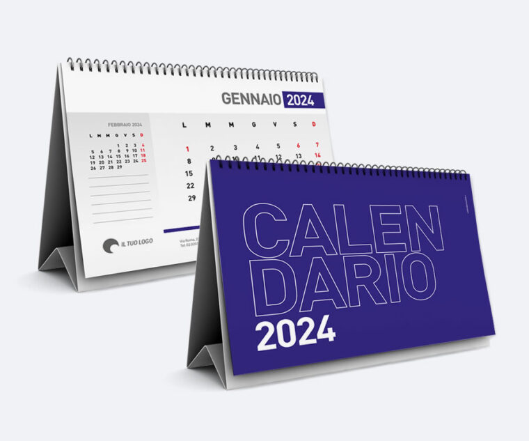 Calendario da Tavolo A5 - Modello 1