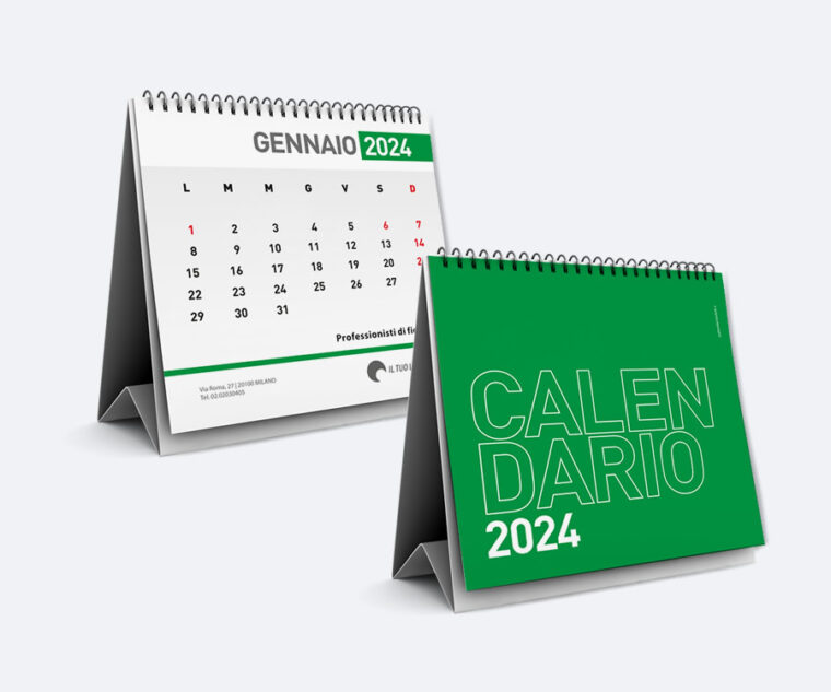 Calendario da Tavolo Quadrato - Modello 1